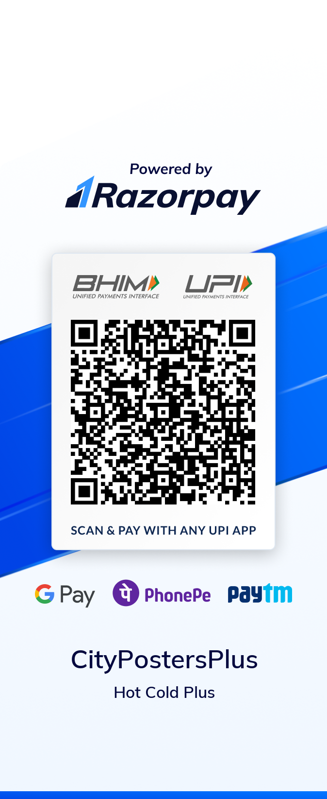 Razorpay UPI QR Code